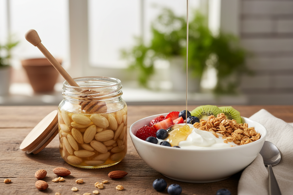 Μέλι Κρέμα Αμύγδαλο - Γιαούρτι