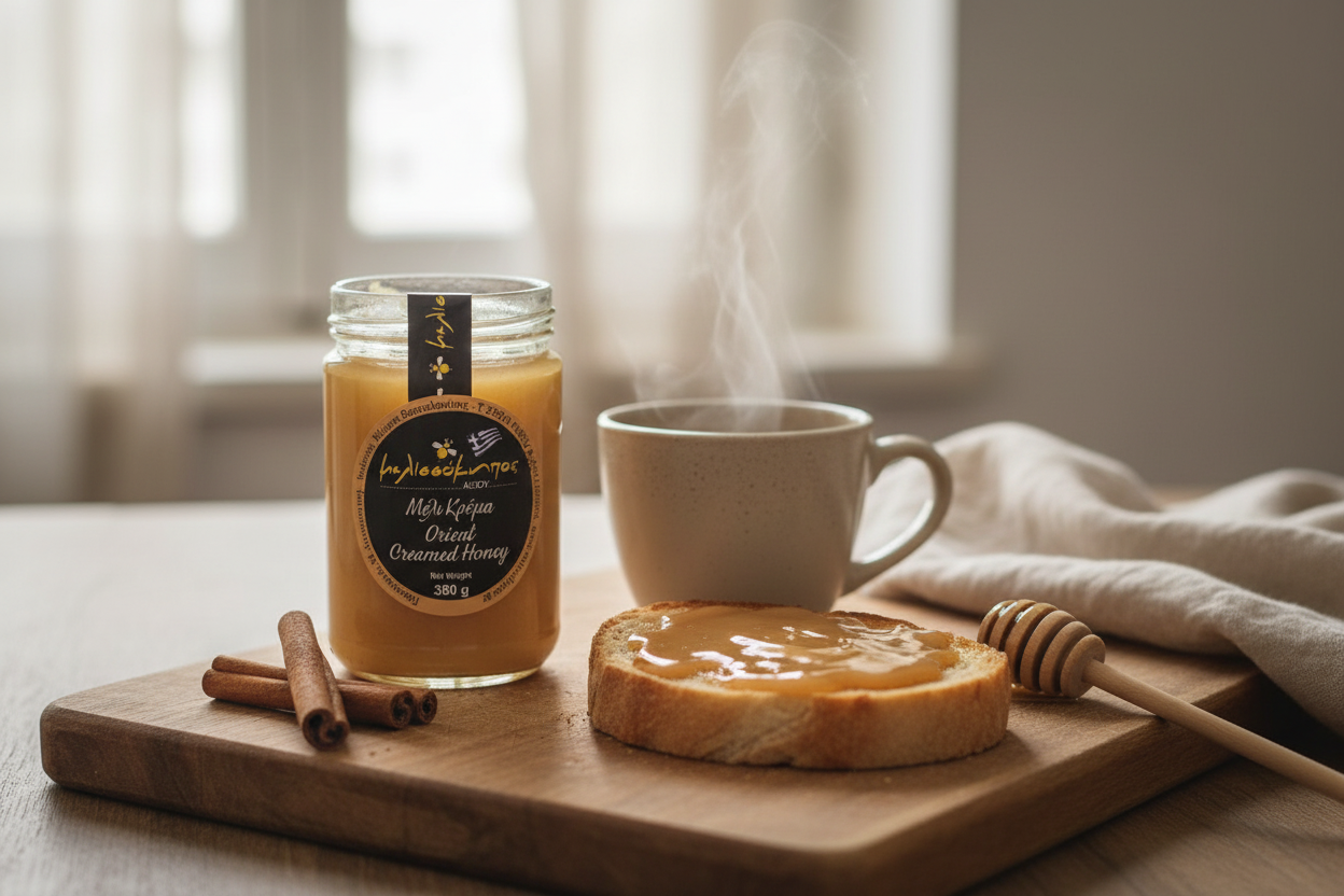 Μέλι Κρέμα Κανέλα - Cozy Πρωινό
