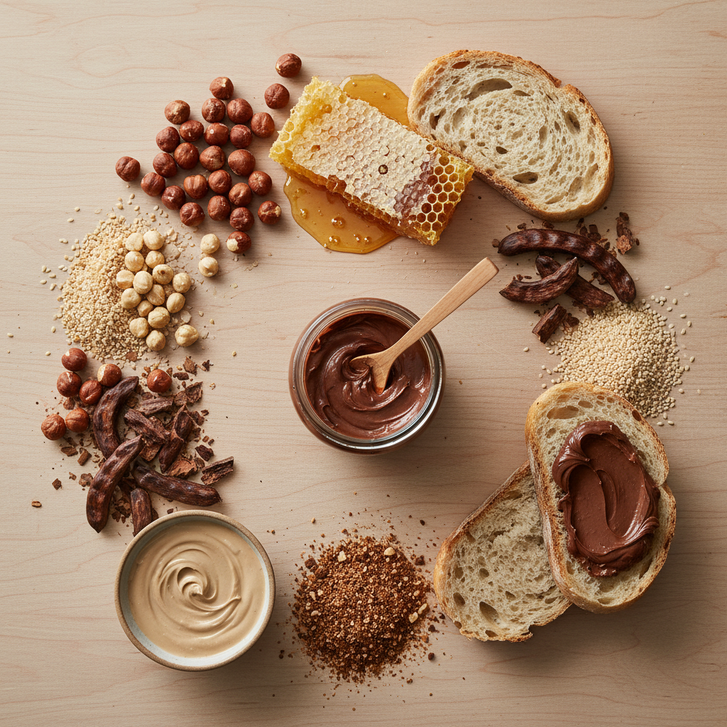 Μελένια Φουντούκι - Flat Lay Συστατικά